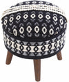 Oberkappel Black Ottoman