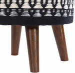 Oberkappel Black Ottoman