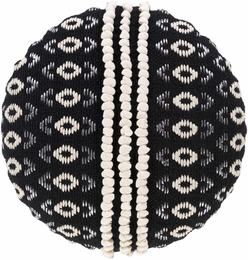 Oberkappel Black Ottoman