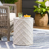 Muhr White Garden Stool