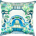 Heron Teal Pillow Cover