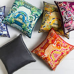 Heron Bright Purple Pillow Cover