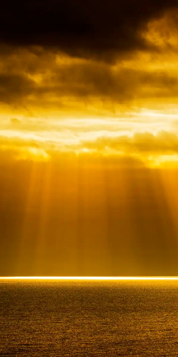 Golden Ocean Sky Wall Art
