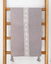 SALE SanCri Handmade Cotton Tablecloth in Gray and White