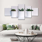 Three Succulents Wall Art