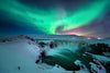 Green Aurora Borealis Wall Art
