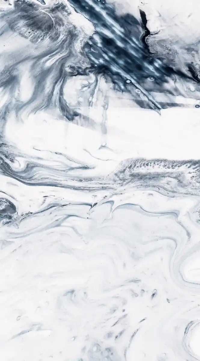 Grey And White Abstract Wall Art