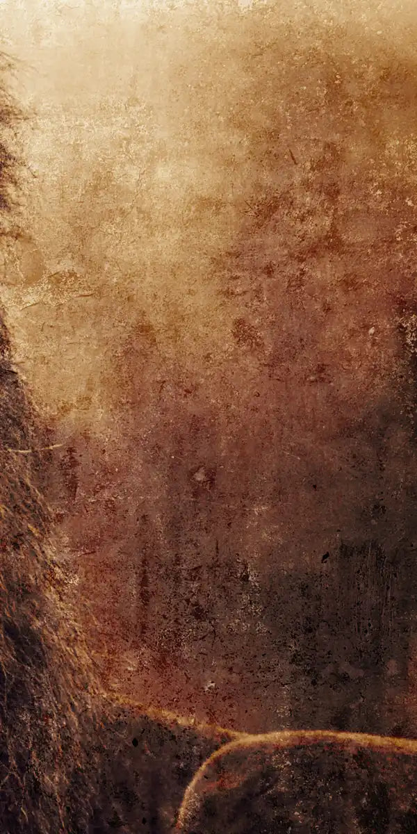Grunge Lion Head Wall Art