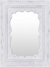 Est Traditional White Wall Mirror