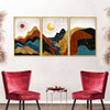 Textured Mountain Landscape Abstract Wall Art