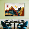Textured Mountain Landscape Abstract Wall Art