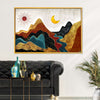 Textured Mountain Landscape Abstract Wall Art