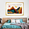 Textured Mountain Landscape Abstract Wall Art