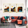 Textured Mountain Landscape Abstract Wall Art