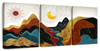 Textured Mountain Landscape Abstract Wall Art