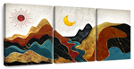 Textured Mountain Landscape Abstract Wall Art