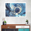 Ocean Line Swirls Abstract Wall Art