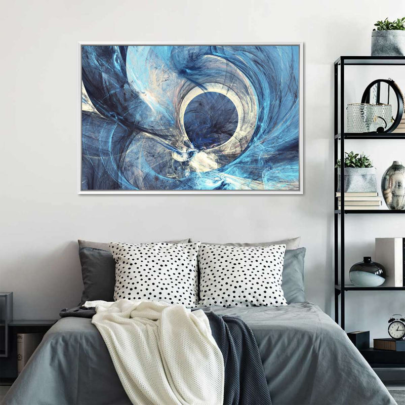 Ocean Line Swirls Abstract Wall Art