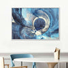 Ocean Line Swirls Abstract Wall Art
