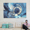 Ocean Line Swirls Abstract Wall Art