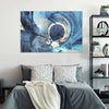 Ocean Line Swirls Abstract Wall Art