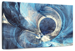 Ocean Line Swirls Abstract Wall Art