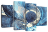 Ocean Line Swirls Abstract Wall Art