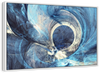 Ocean Line Swirls Abstract Wall Art