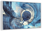 Ocean Line Swirls Abstract Wall Art