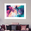 Pink And Blue Abstract Wall Art