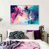 Pink And Blue Abstract Wall Art