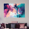 Pink And Blue Abstract Wall Art