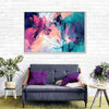 Pink And Blue Abstract Wall Art