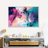 Pink And Blue Abstract Wall Art