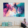 Pink And Blue Abstract Wall Art