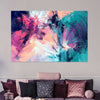 Pink And Blue Abstract Wall Art