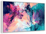 Pink And Blue Abstract Wall Art