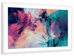 Pink And Blue Abstract Wall Art