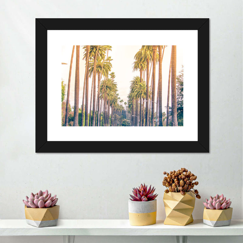 Palm Trees In Los Angeles Wall Art