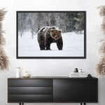 Winter Grizzly Bear Wall Art