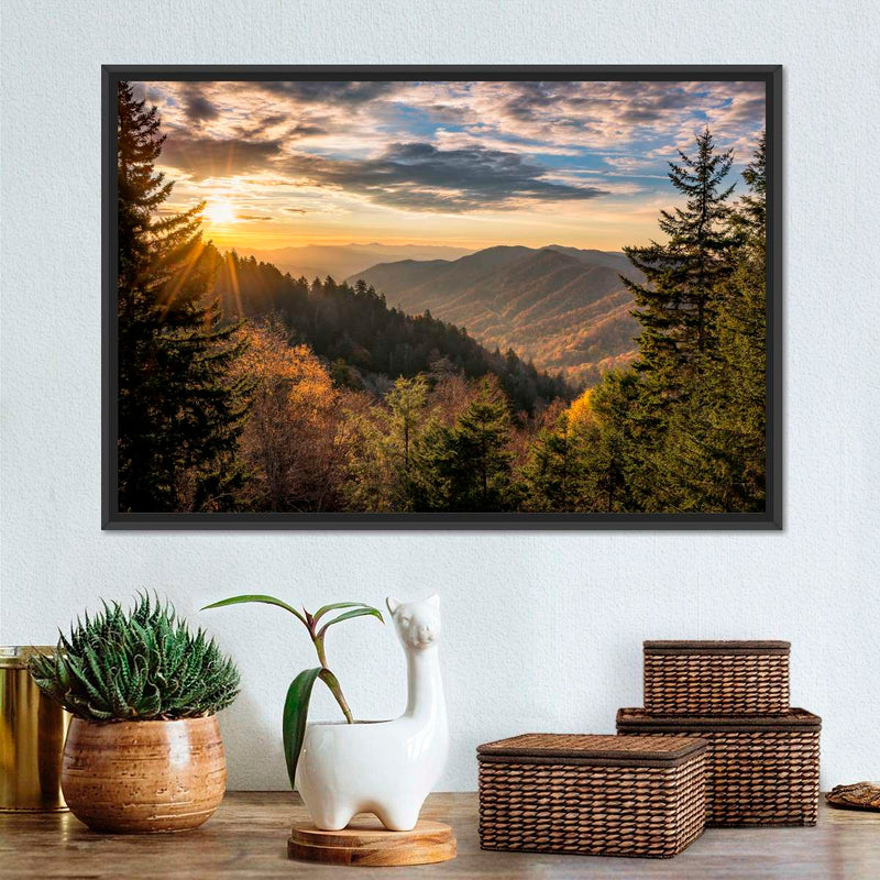 Sunrise In Smoky Mountains Wall Art