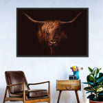 Handsome Highland Cow Wall Art