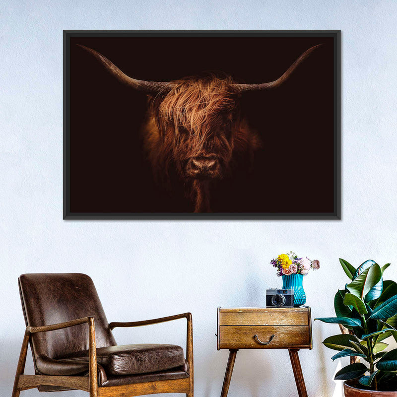 Handsome Highland Cow Wall Art