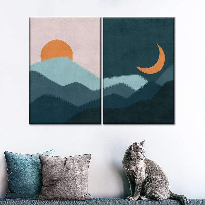 Sun And Moon Outdoor Wall Art