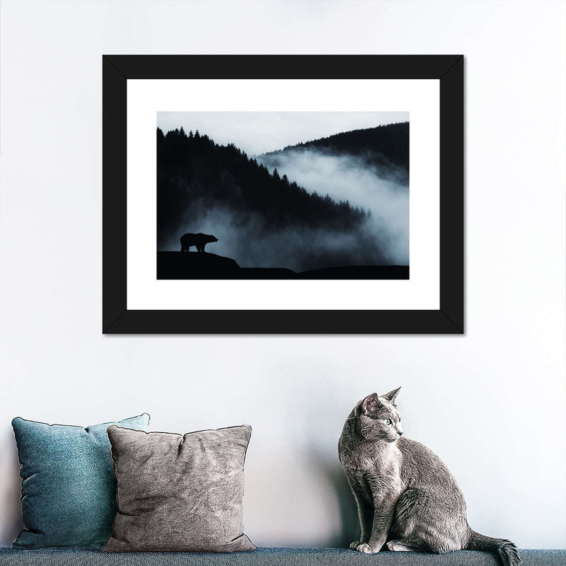 Misty Mountain Bear Wall Art