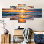 Summer Ocean Sunrise Wall Art