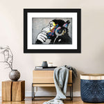Monkey Wearing Headphones Wall Art
