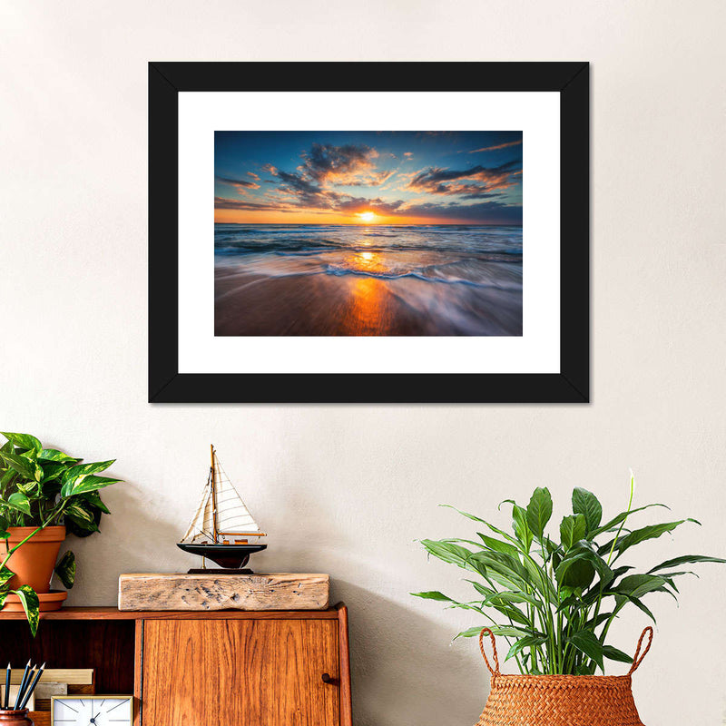 Summer Ocean Sunrise Wall Art