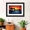 Guitar Sunset Wall Art