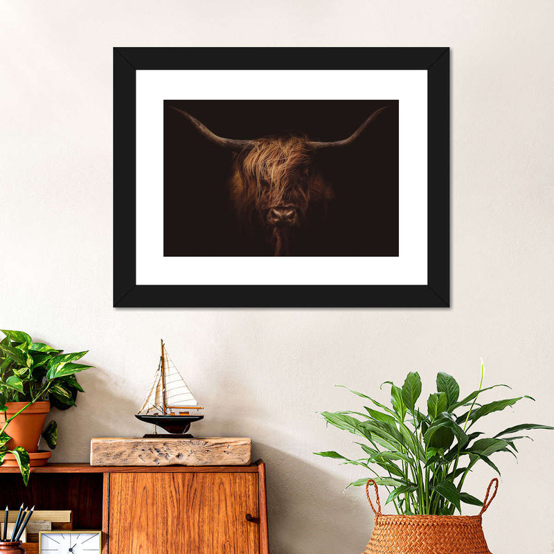 Handsome Highland Cow Wall Art
